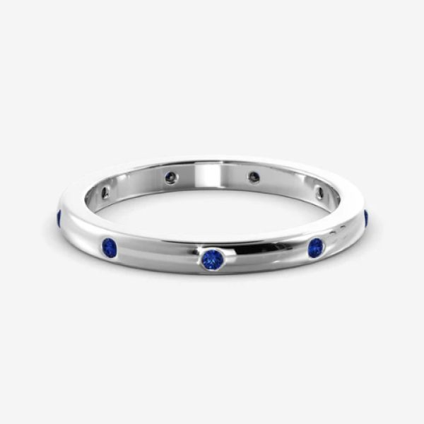 Aro Destello Azul Plata